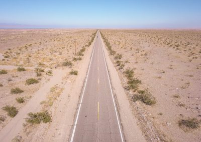 california on the road itinerario_Anza Borrego vista dal drone
